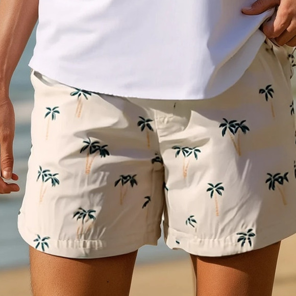 NWT Brook Brothers Boys Board Shorts Swim Trunks Palm Tree Vacation 14 - Picture 2 of 9